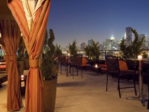 The Manhattan Skyline from the Rooftop at The Ravel