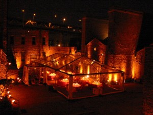 A Tent in the Courtyard at The Foundry